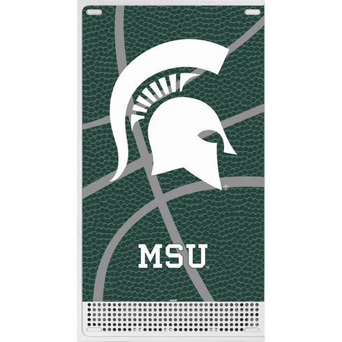 Michigan State University Green Basketball Xbox Series S Console Skin